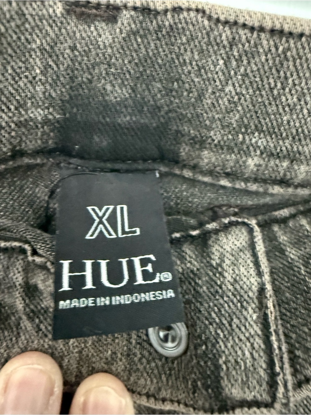 NWT  XL Hue Women's High-Rise Denim Baby Bootcut Leggings - Cinnamon Denim - Picture 5 of 11